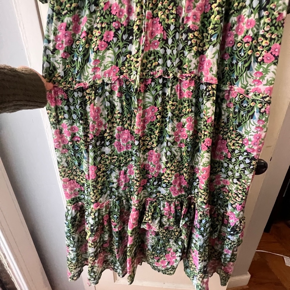 Banjanan Floral Maxi Dress - Pink and Green - Picture 6 of 11